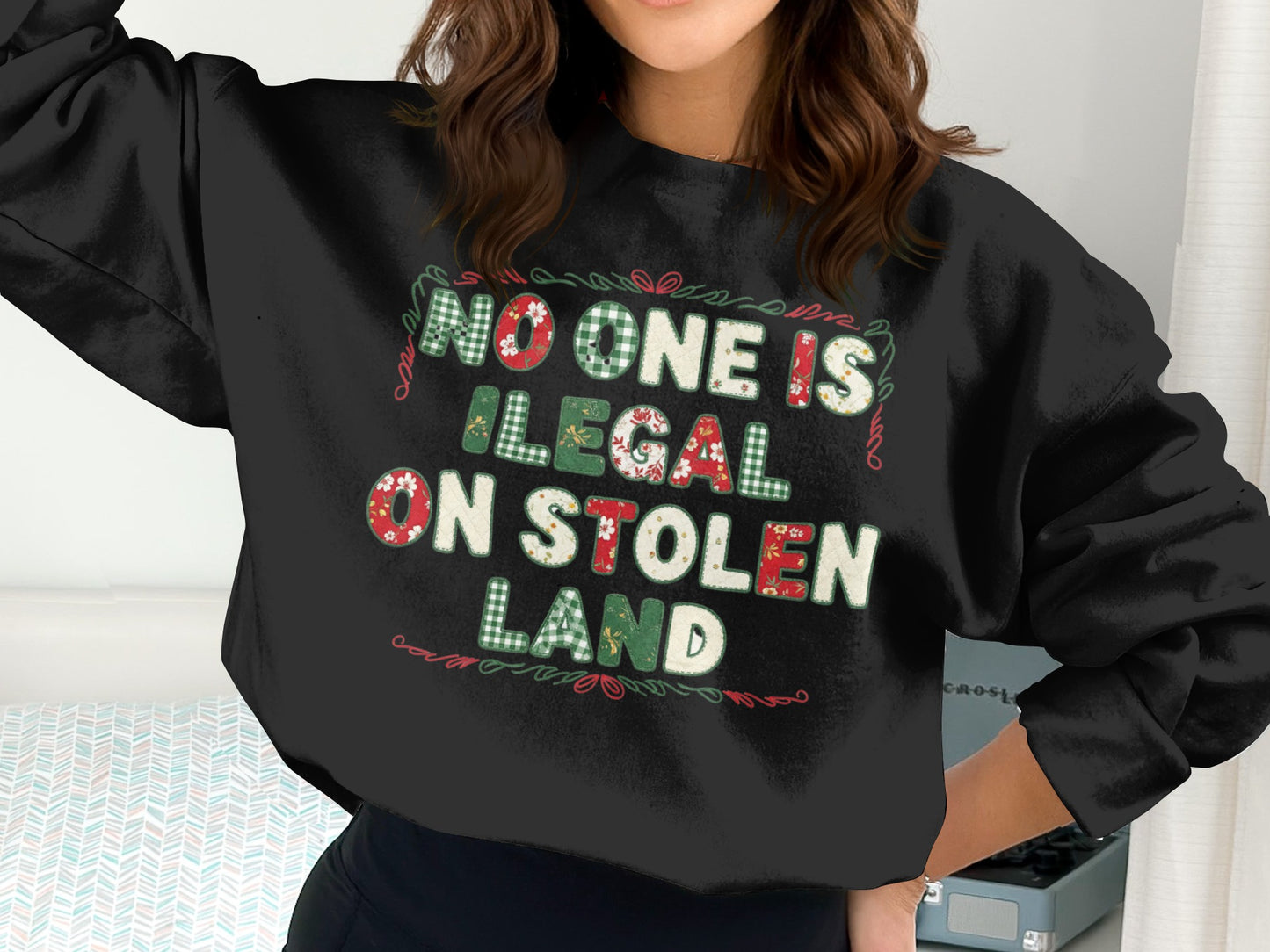 No One Is Illegal On Stolen Land Statement Top