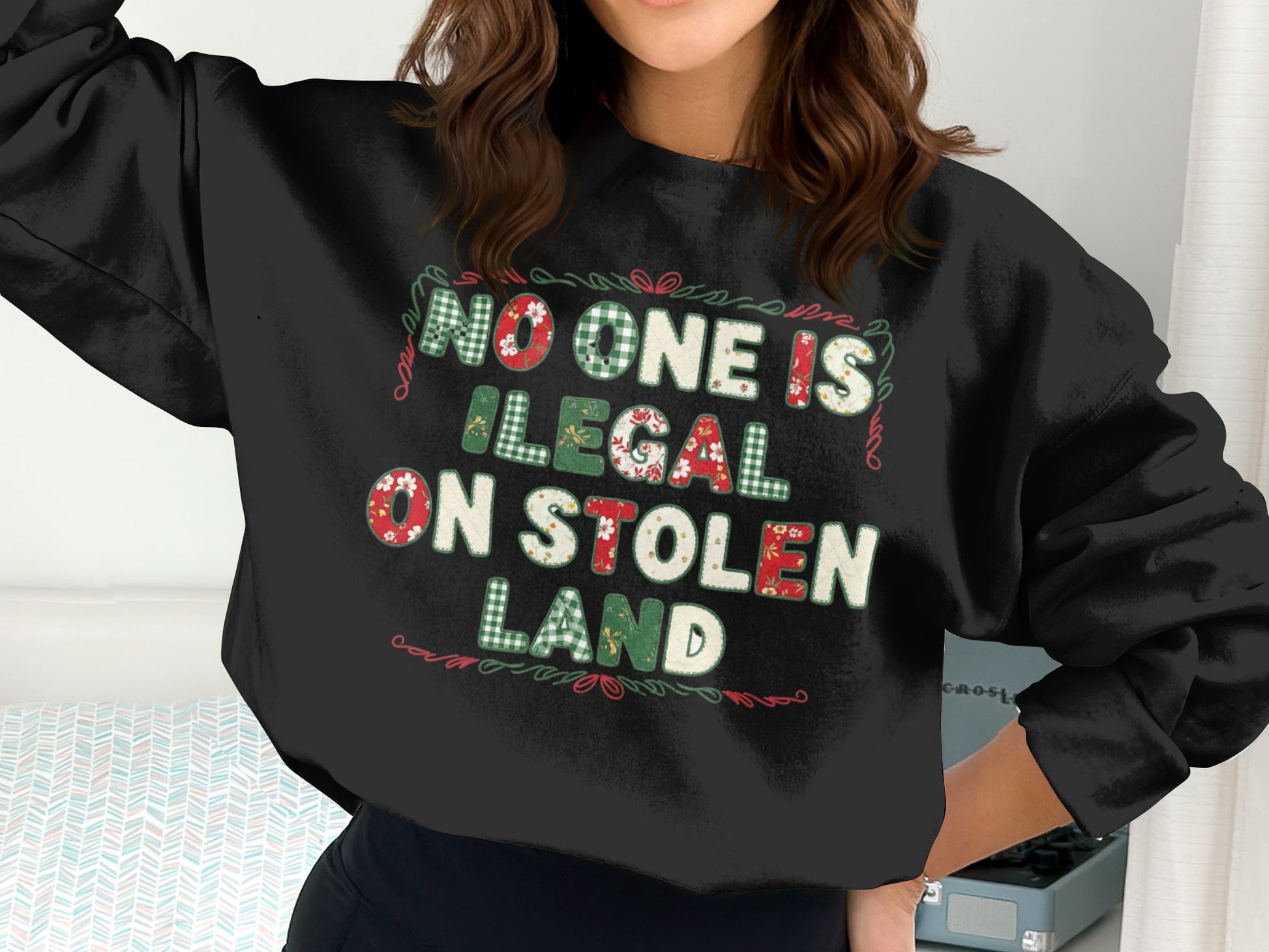 No One Is Illegal On Stolen Land Statement Top