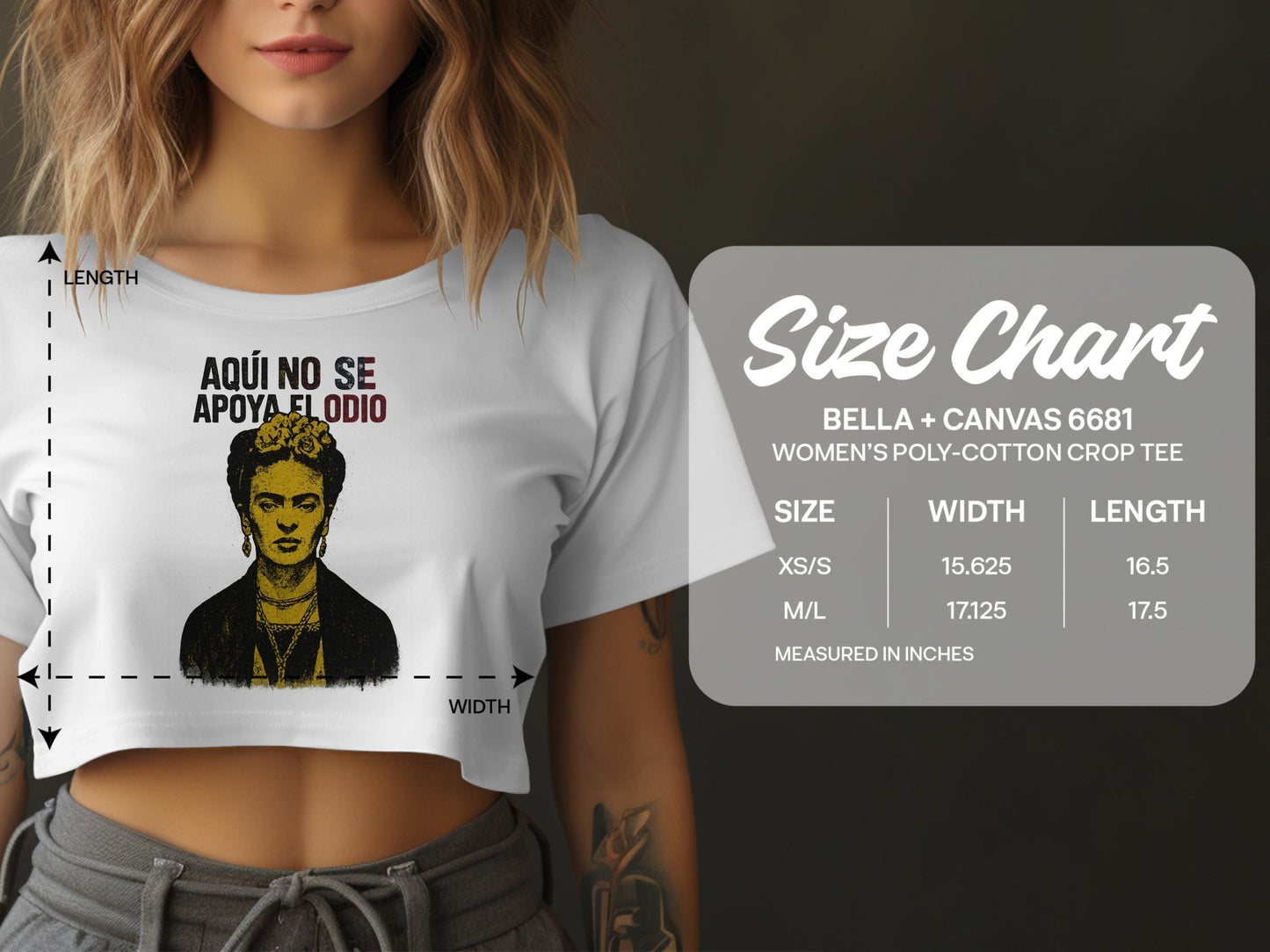 Aquí No Se Apoya El Odio Women's Crop Tee product type
