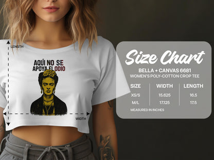 Aquí No Se Apoya El Odio Women's Crop Tee product type