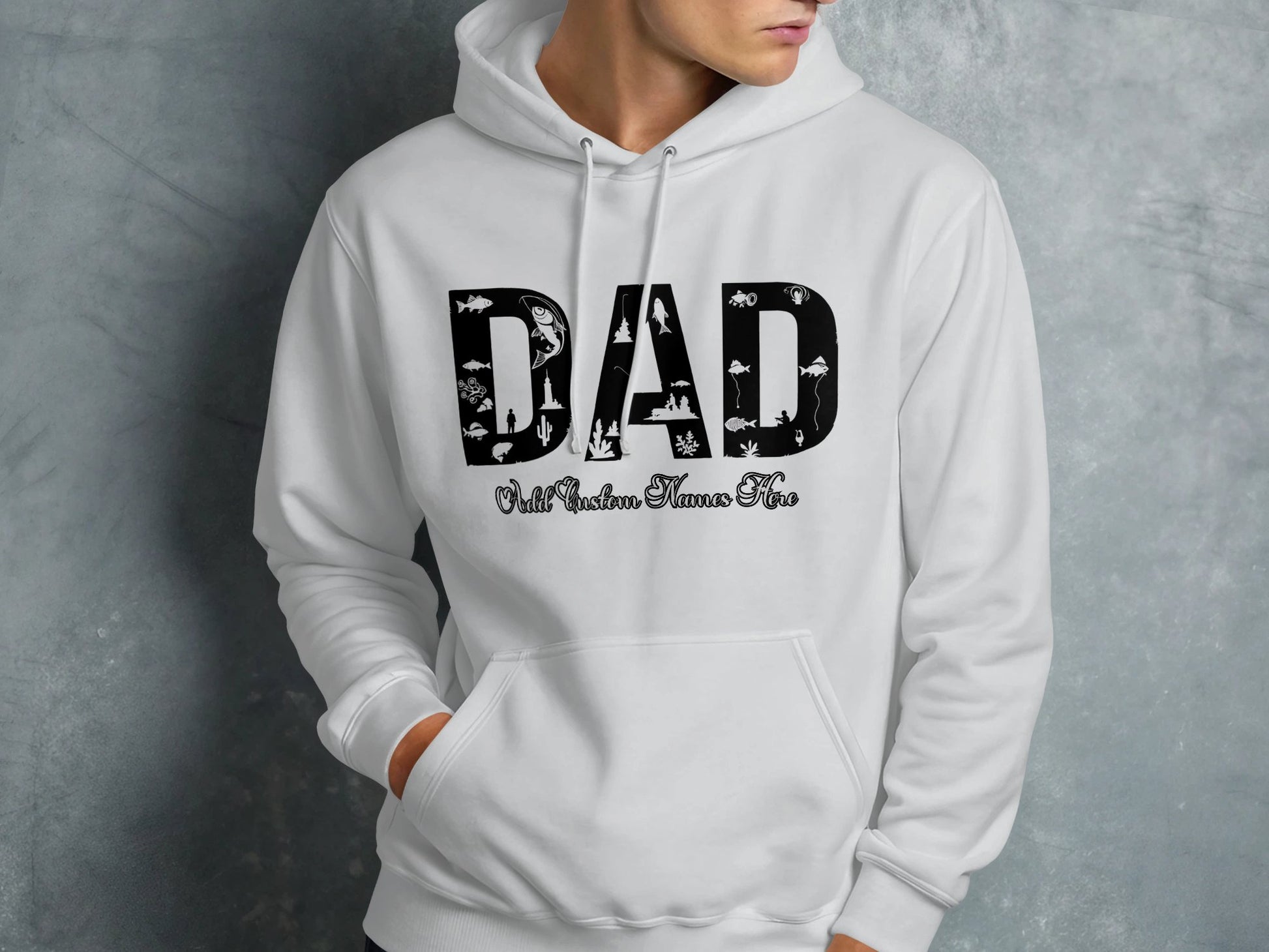 DAD With Superheroes Design Comfortable Hoodie product