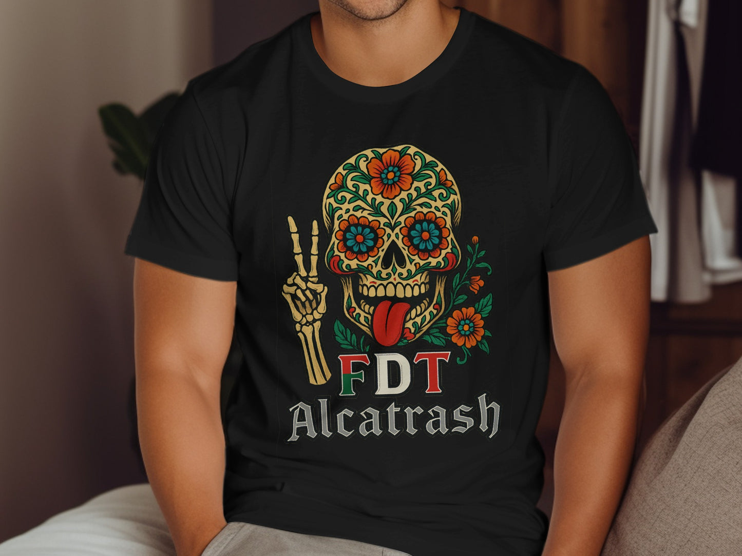 FDT Alcatrash Skull Design Graphic Tee Shirt product