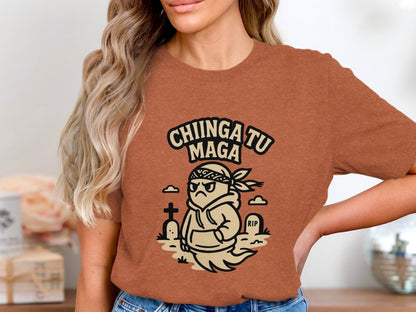 Chiinga Tu Maga Ghostly Cartoon Character T-shirt product