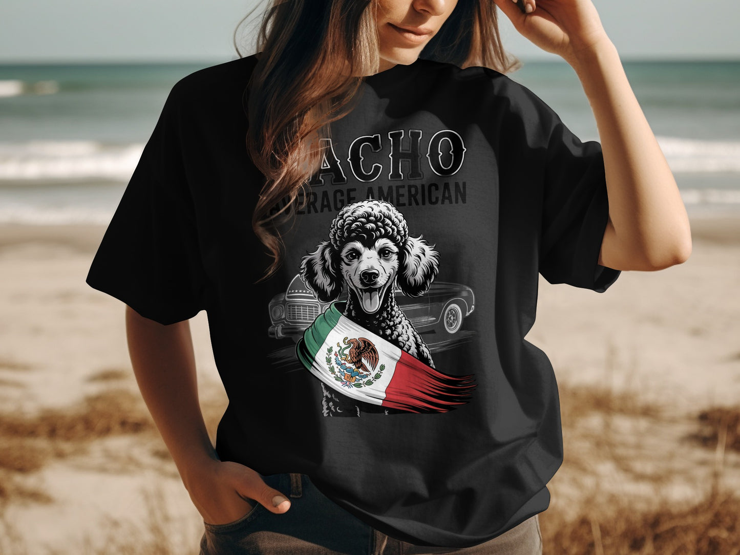 Nacho Average American Poodle Graphic T-Shirt product