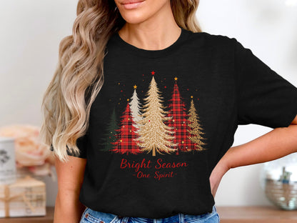 Bright Season One Spirit Christmas Trees Shirt