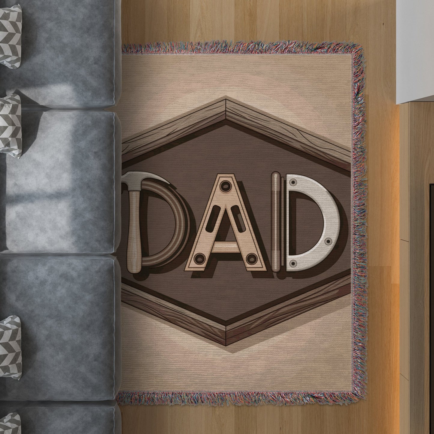 Modern Dad Graphic Indoor Rug Living Room Product Type