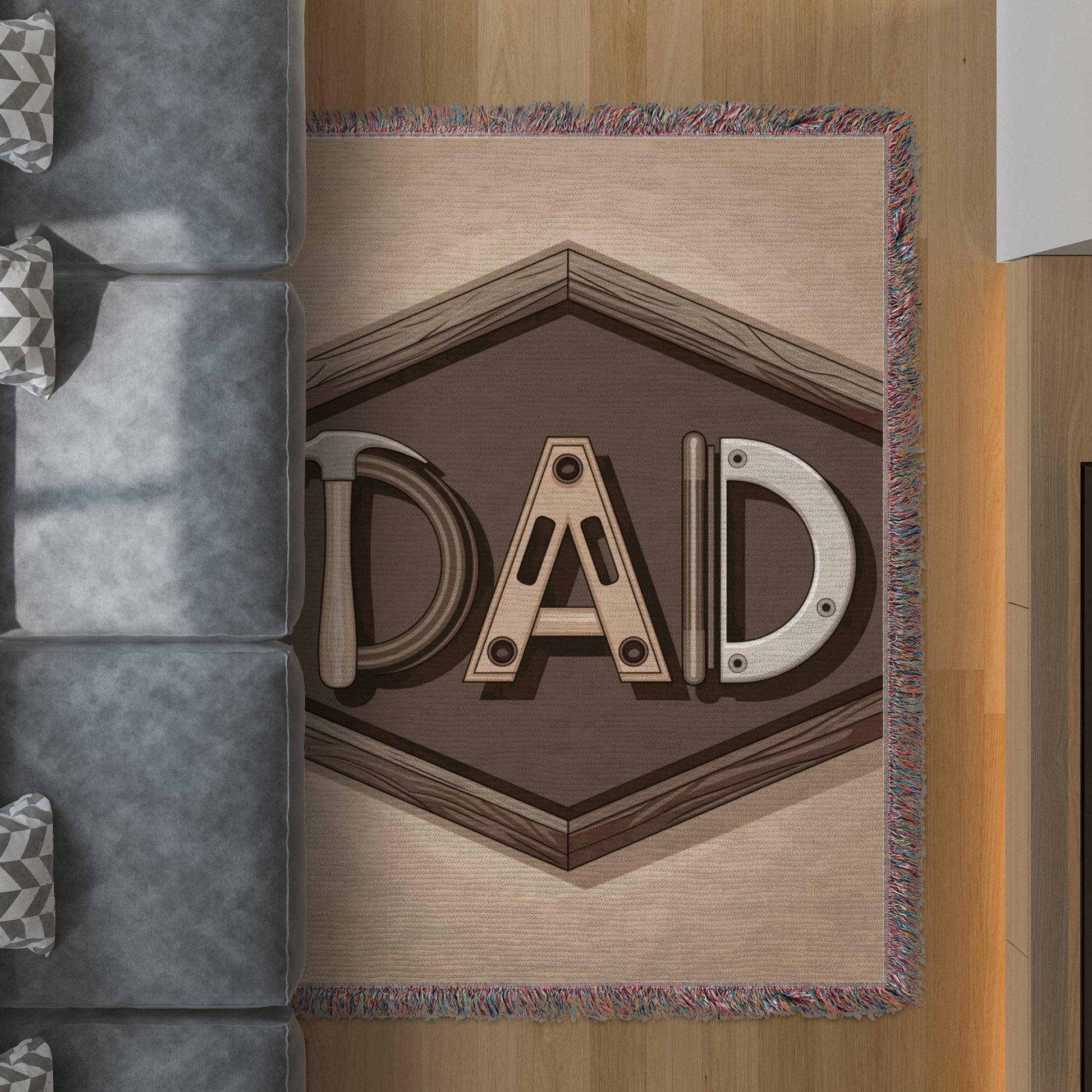 Modern Dad Graphic Indoor Rug Living Room Product Type