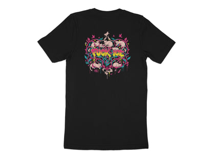 Colorful Vibrant Back Design Artistic Apparel