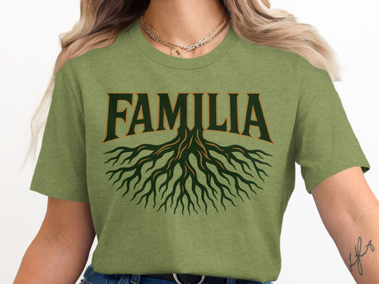 Familia Tree Roots Graphic Green T-shirt product