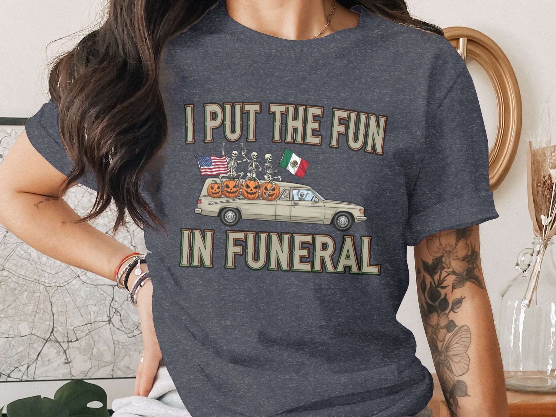 I Put The Fun In Funeral Graphic T Shirt product