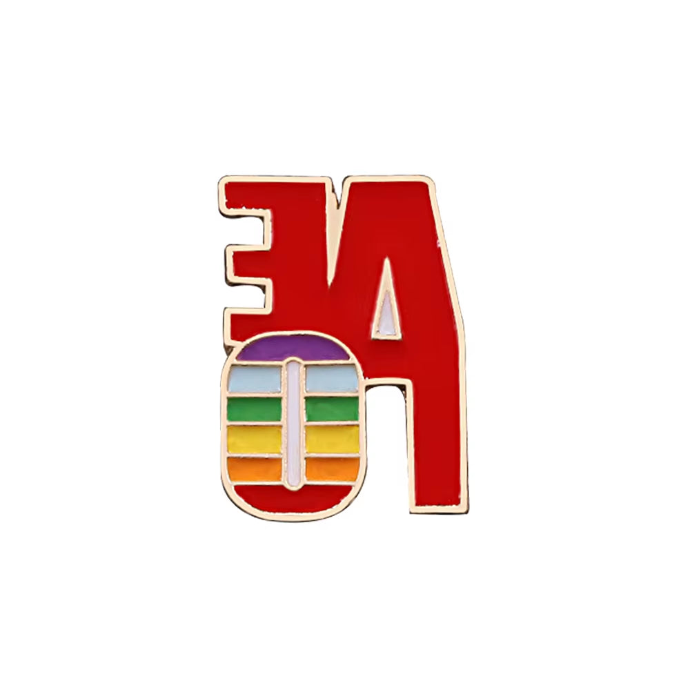Celebrate Love with Our Custom Rainbow Enamel Pins - Stylish LGBT Brooches Featuring Heart and Gesture Designs for Bags, Shirts, and Lapels - Perfect Unique Jewelry Gifts