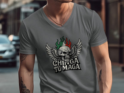 Chingga Tu Maga Graphic V-Neck T-Shirt product type