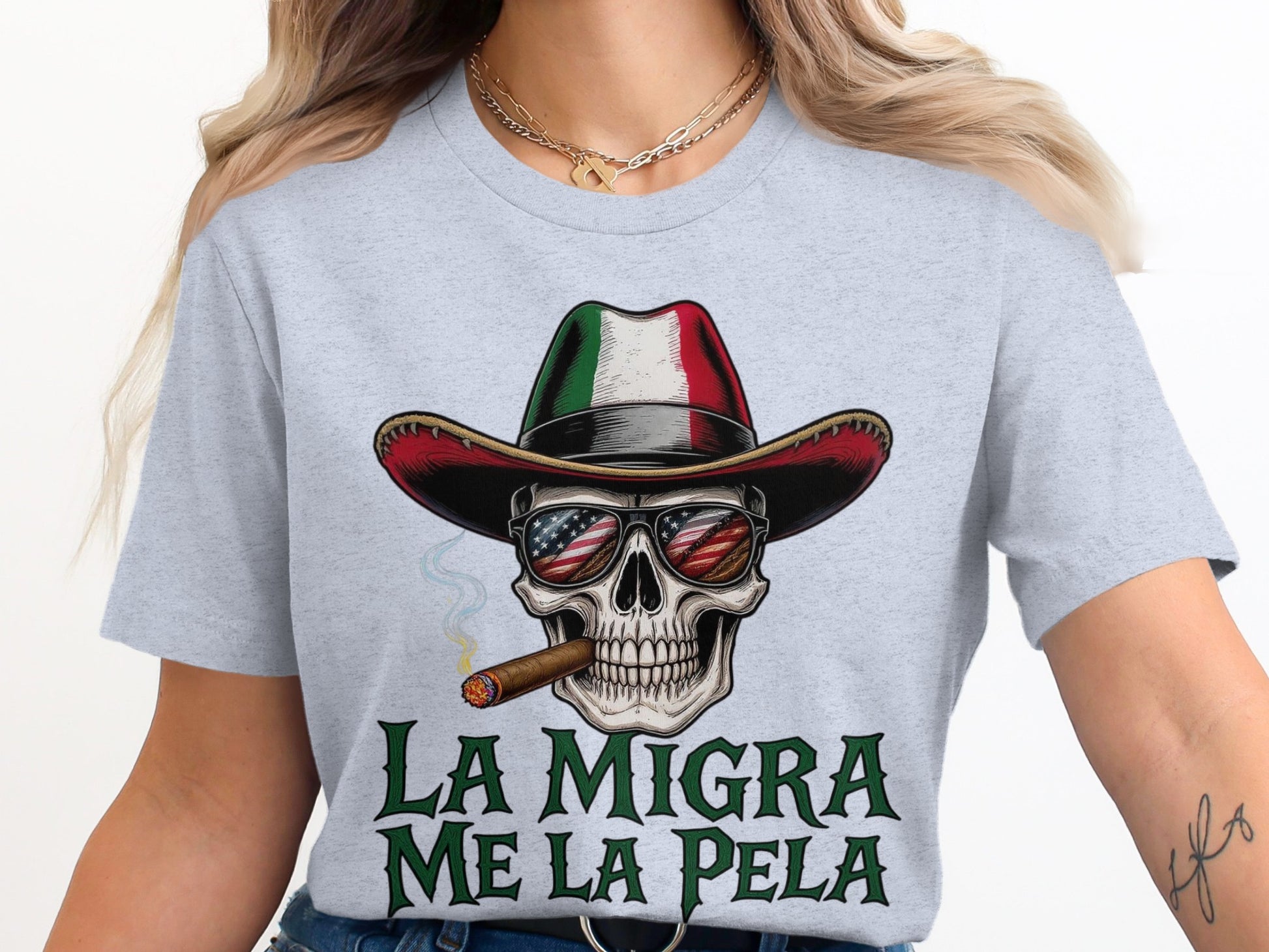 La Migra Me La Pela Graphic Tee product