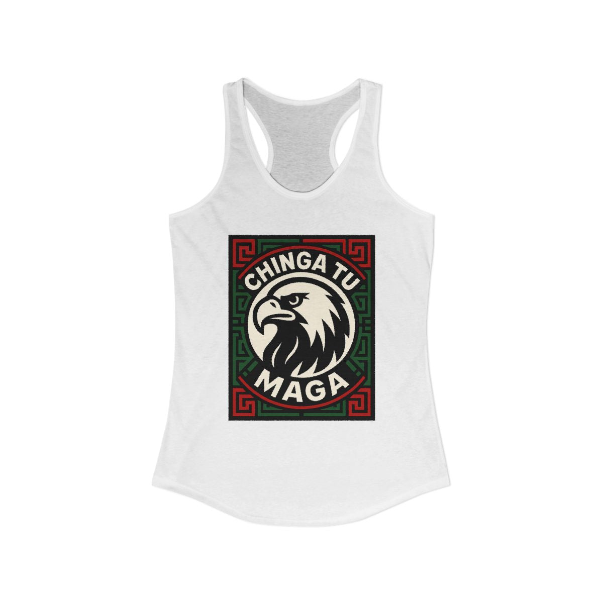 Chinga Tu Maga Eagle Graphic Design Tank Top