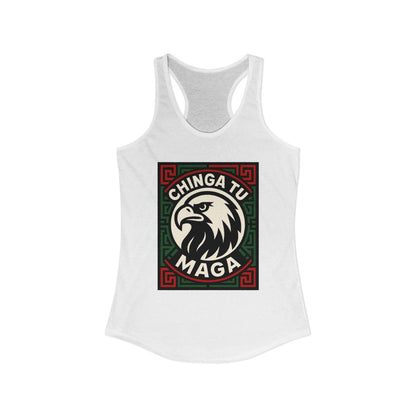 Chinga Tu Maga Eagle Graphic Design Tank Top