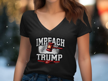 Impeach Trump Graphic V-neck T-shirt product