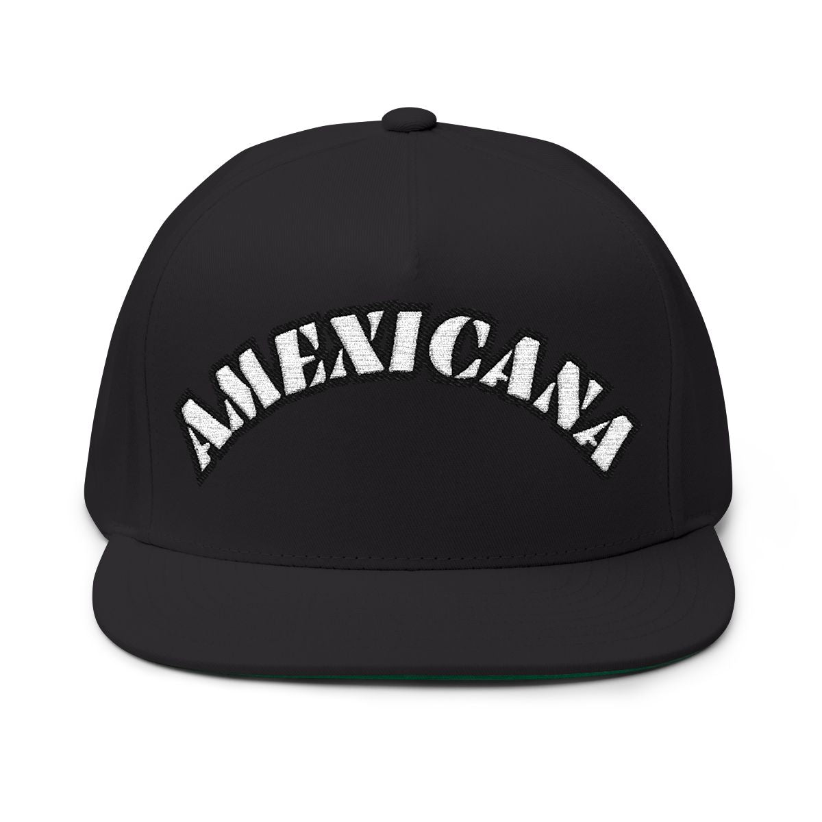 AMEXICANA Black Snapback Hat for Stylish Streetwear