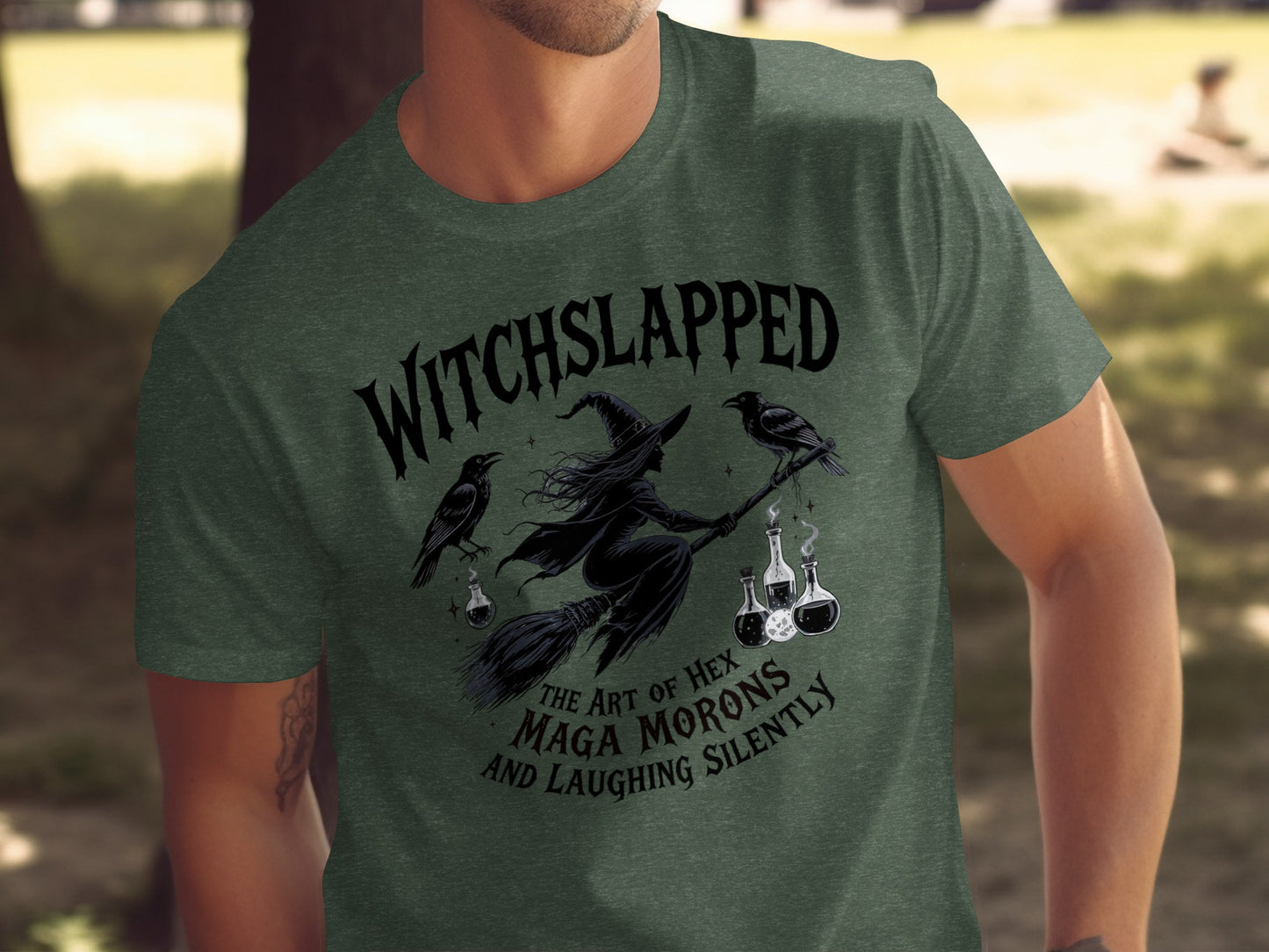 Witchslapped Art of Hex and Laughing Silently T-Shirt product