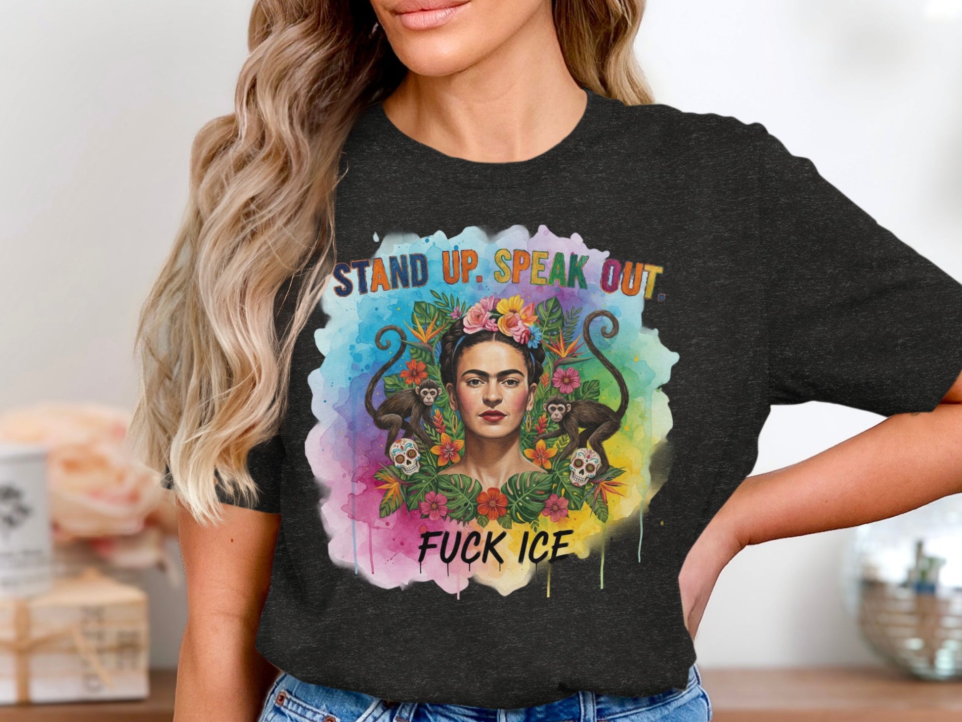 Stand Up Speak Out Fuck ICE Graphic T-Shirt product type