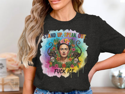 Stand Up Speak Out Fuck ICE Graphic T-Shirt product type