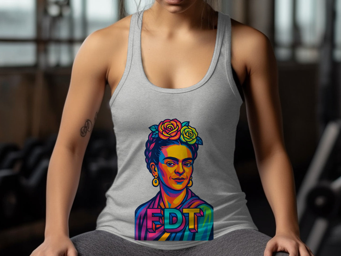 Colorful Artistic FDT Graphic On Tank Top product type