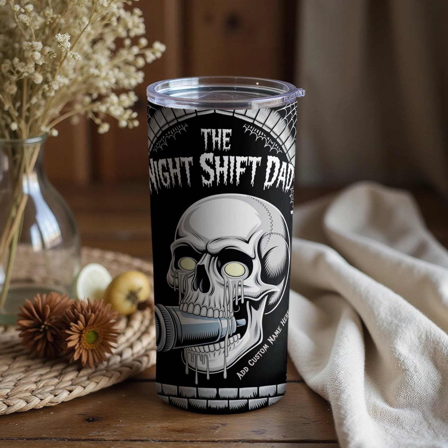 The Night Shift Dad Graphic Printed Tumbler product type