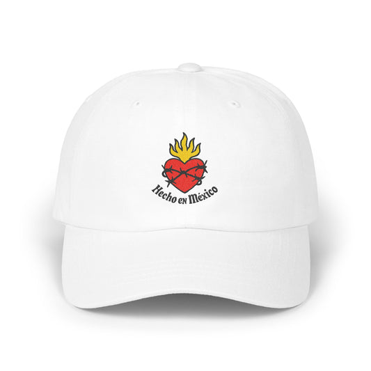 Hecho en Mexico Heart Logo White Baseball Cap product