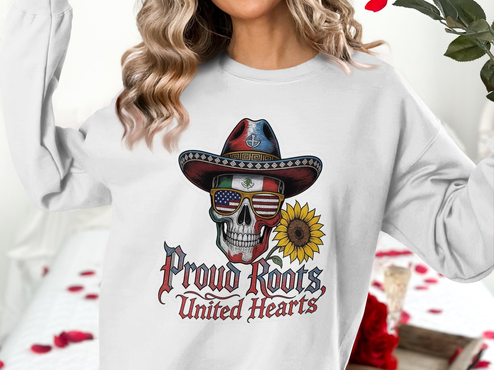 Proud Roots United Hearts graphic sweatshirt product