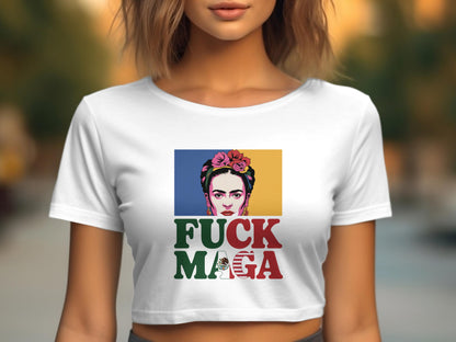 Fuck MAGA Graphic Women's Crop Top product