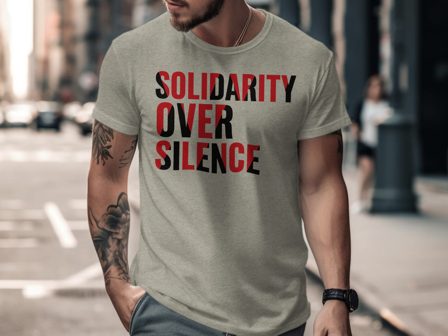 Solidarity Over Silence Graphic T-shirt