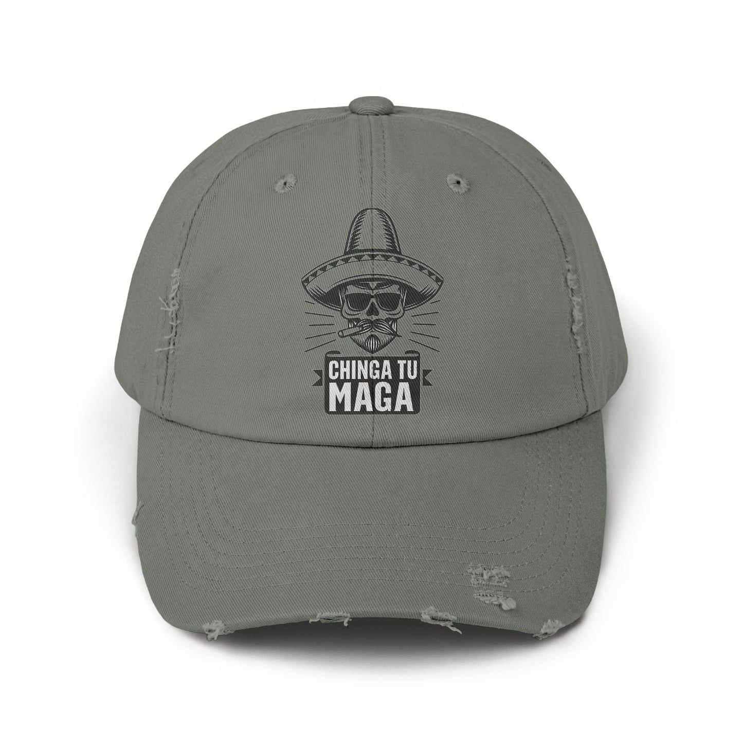 Chinga Tu Maga Printed Distressed Style Cap product