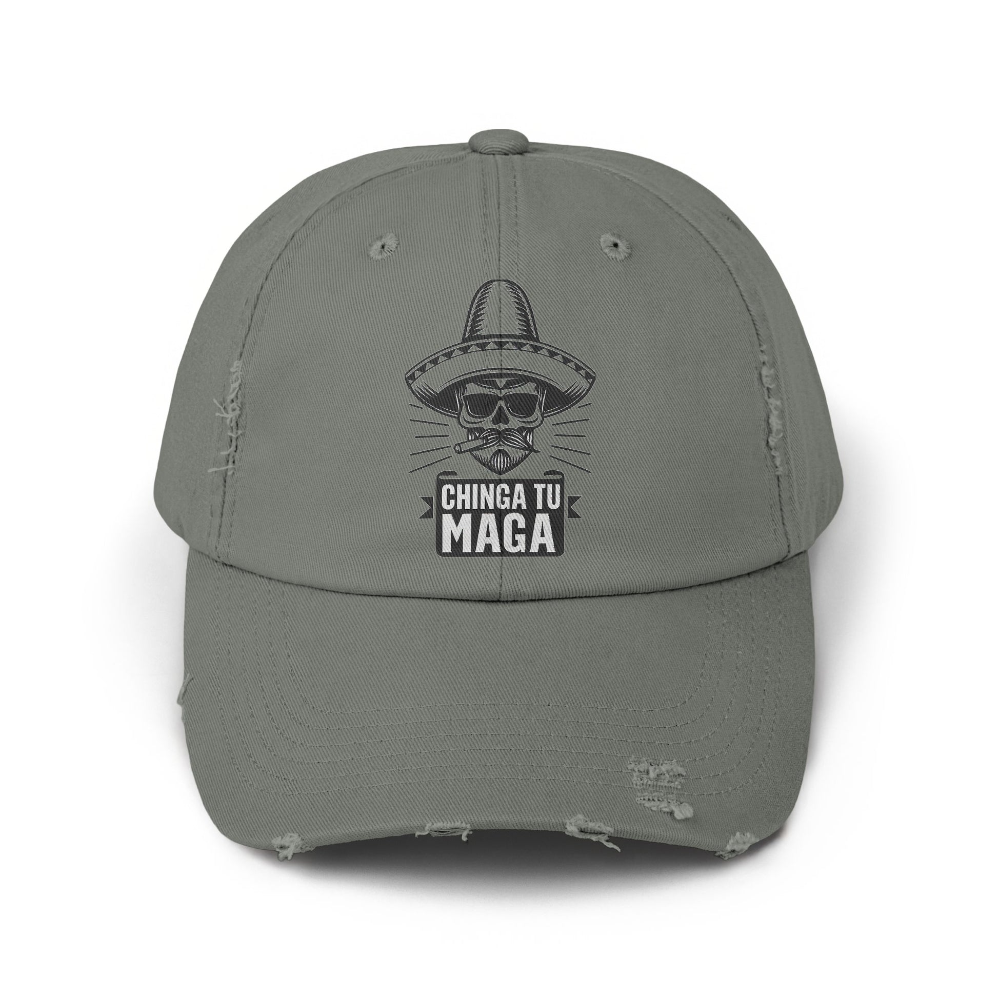 Chinga Tu Maga Printed Distressed Style Cap product