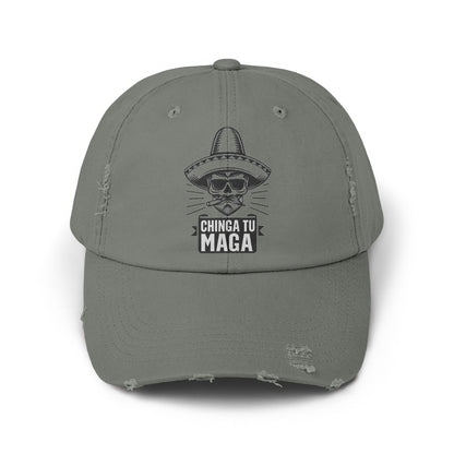 Chinga Tu Maga Printed Distressed Style Cap product