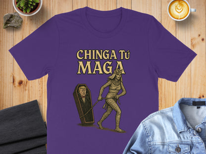 Chinga Tu Maga Mummy Coffin Graphic T-Shirt product
