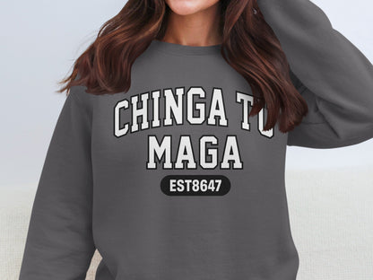Chinga Tu Maga EST8647 Graphic Sweatshirt