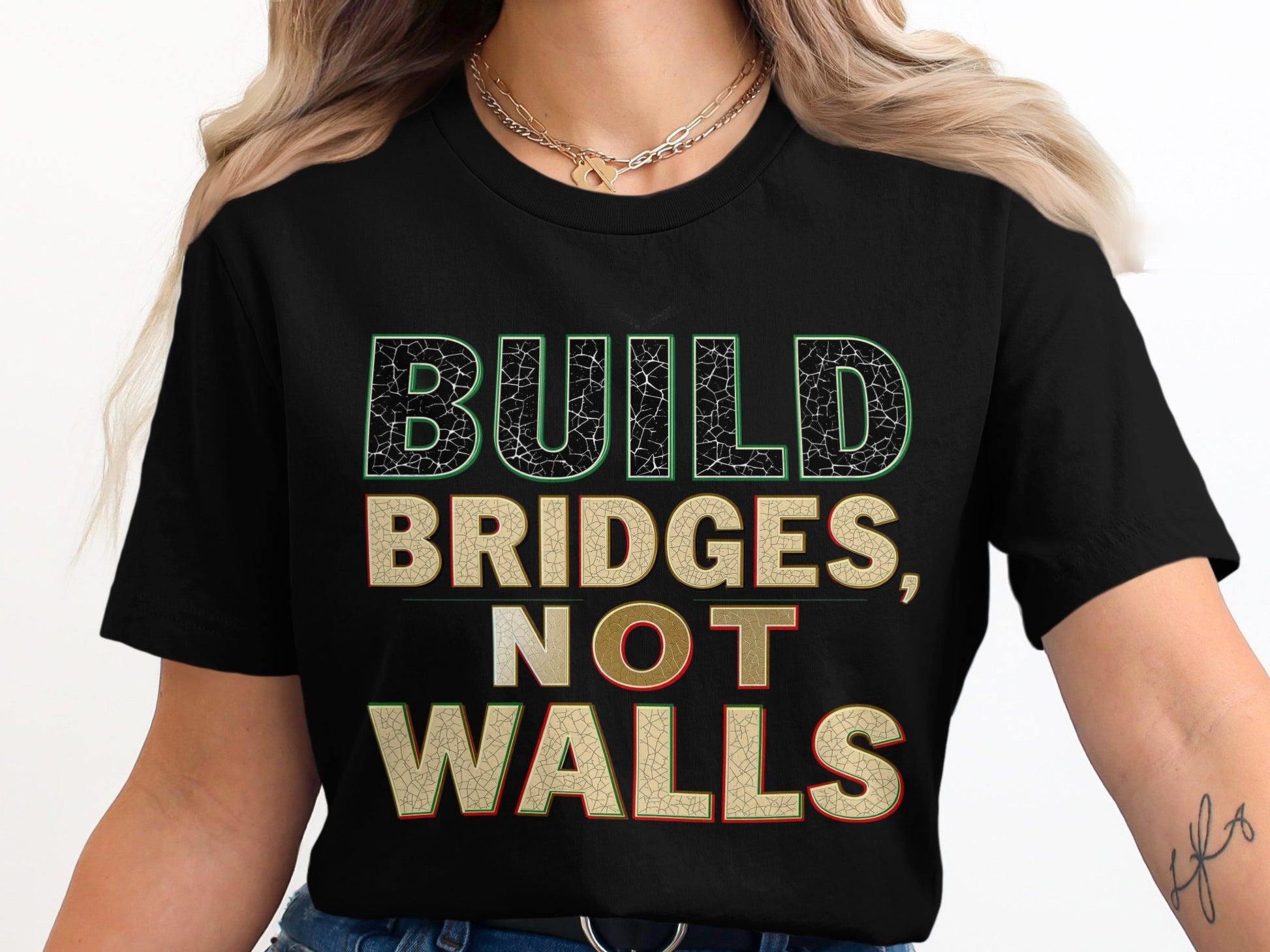 Build Bridges Not Walls Graphic Tee product