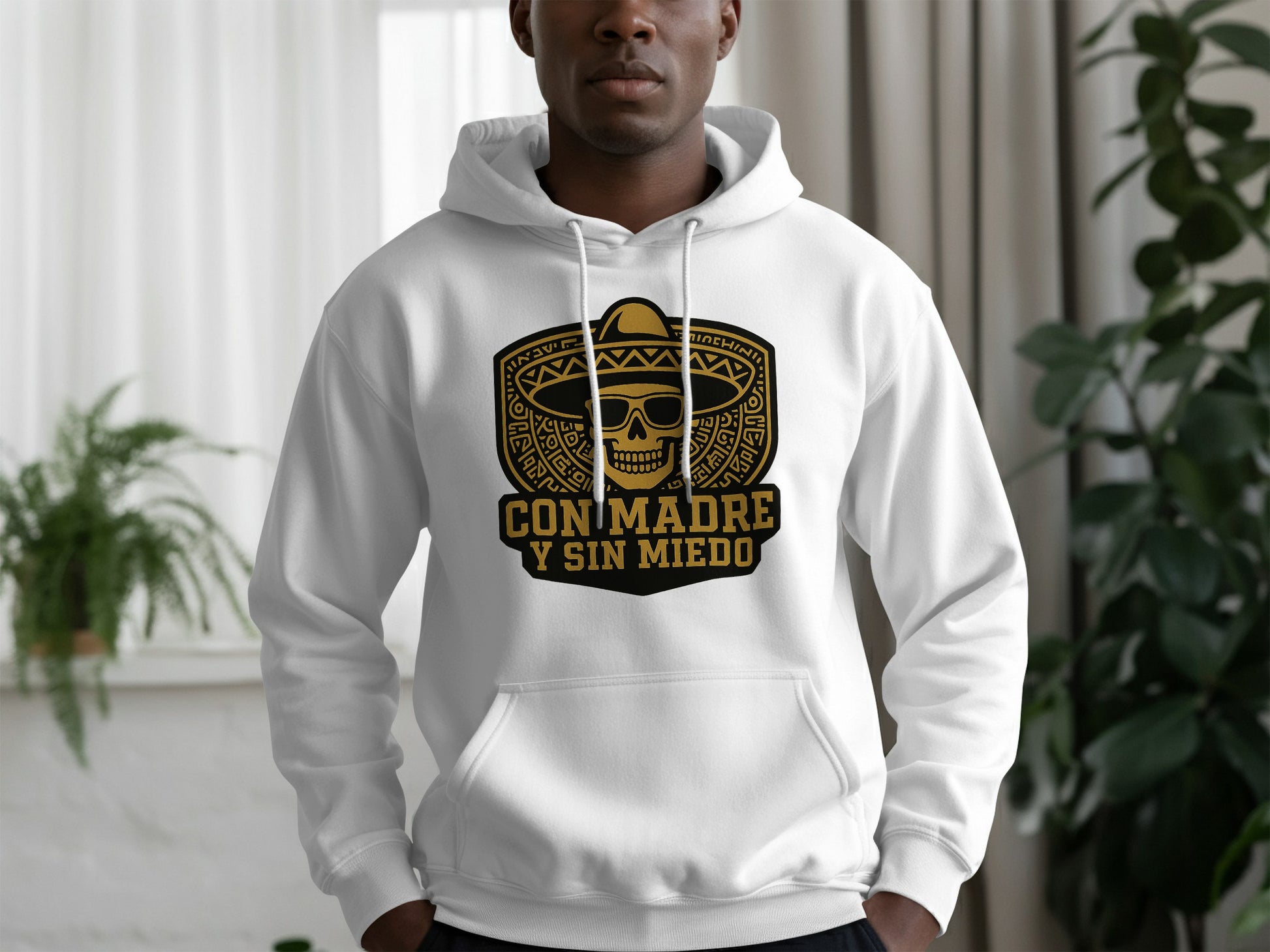 Con Madre Y Sin Miedo Hooded Sweatshirt product type
