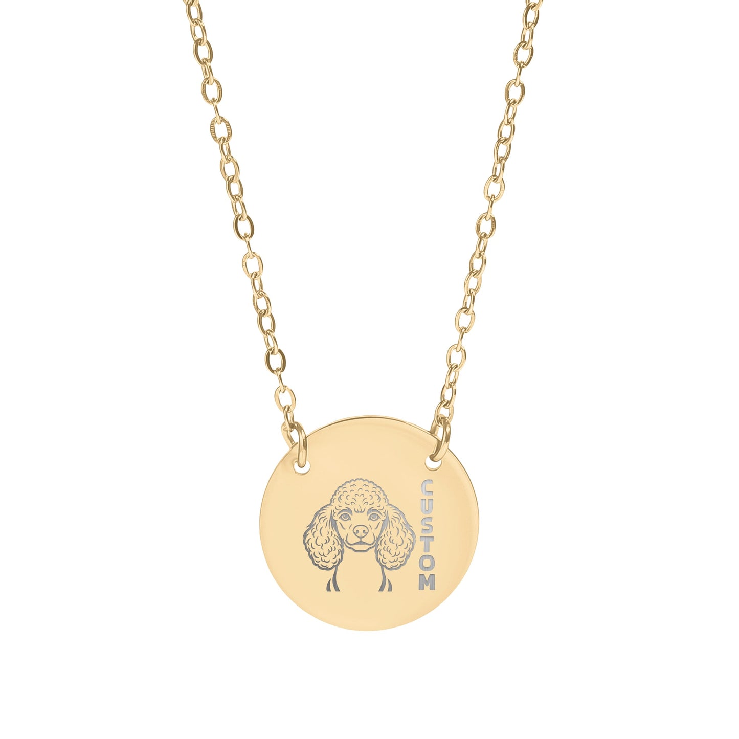 Custom Poodle Personalized Necklace Great Gift Idea