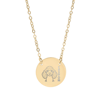 Custom Poodle Personalized Necklace Great Gift Idea
