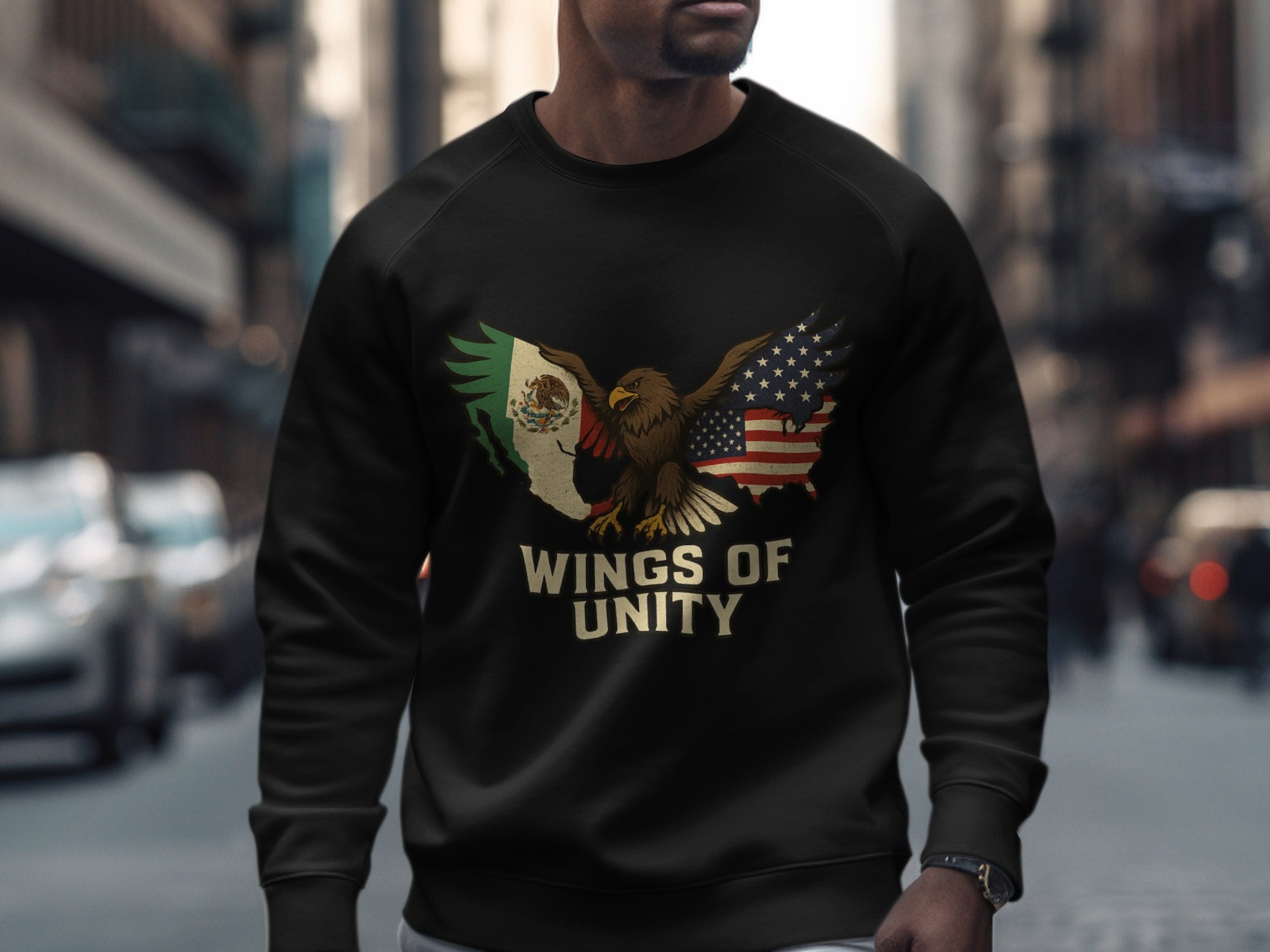Wings of Unity USA Mexico Eagle Sweatshirt product