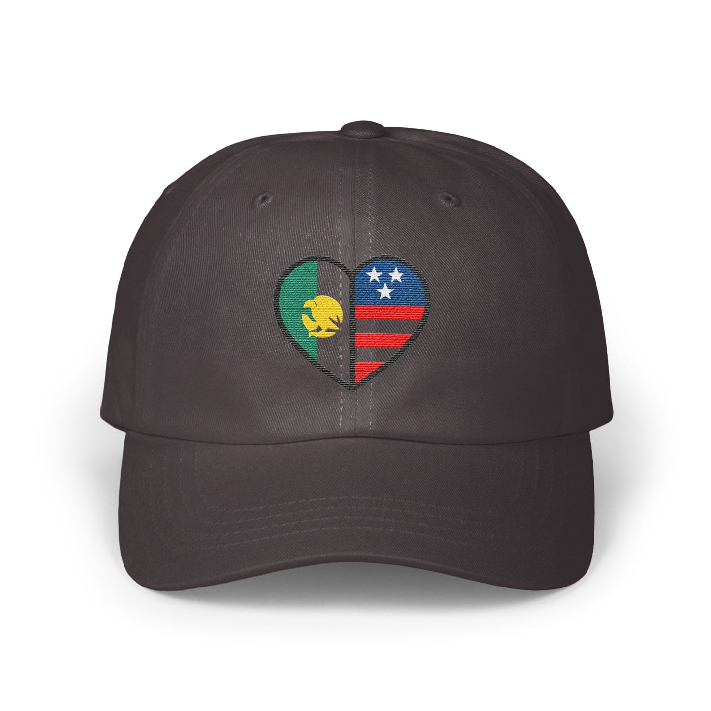Heart Shaped Flag Design Embroidered Cap product type
