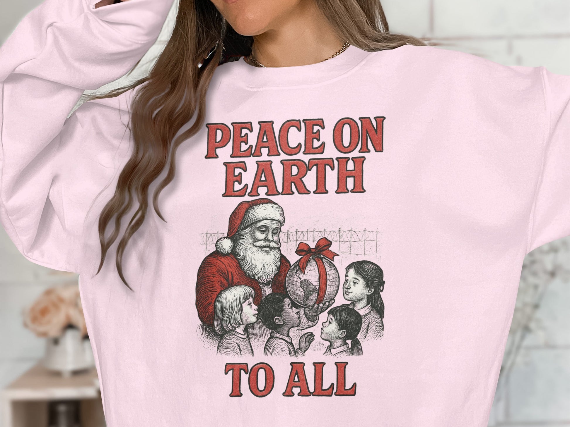 Peace On Earth To All Holiday Sweatshirt