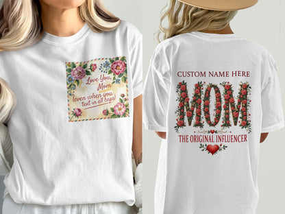 Text in All Caps Love You Mom T-Shirt product type