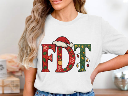 Festive Christmas Themed FDT Graphic Tee product