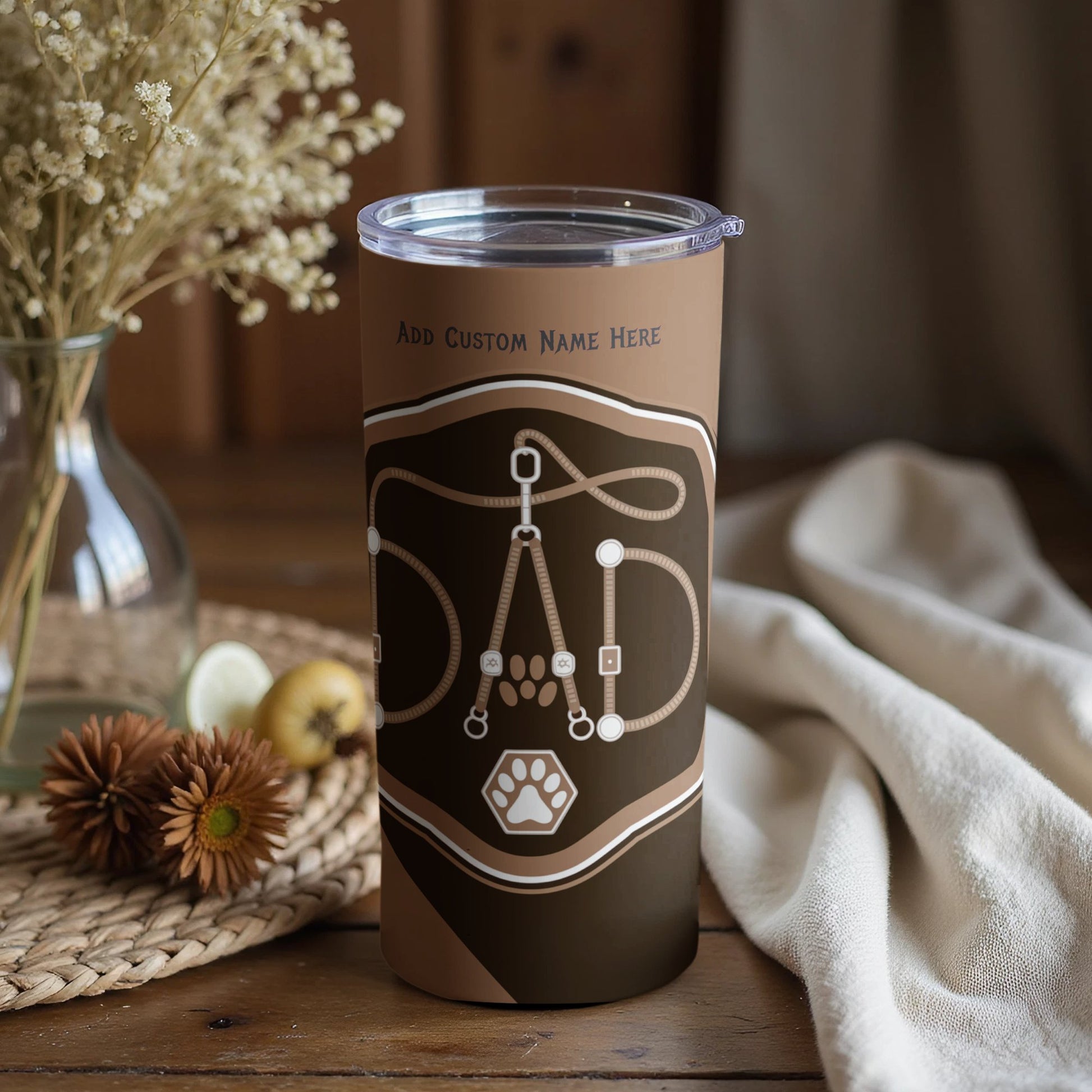 Personalized Pet Paw Print Tumbler Beverage Holder product type