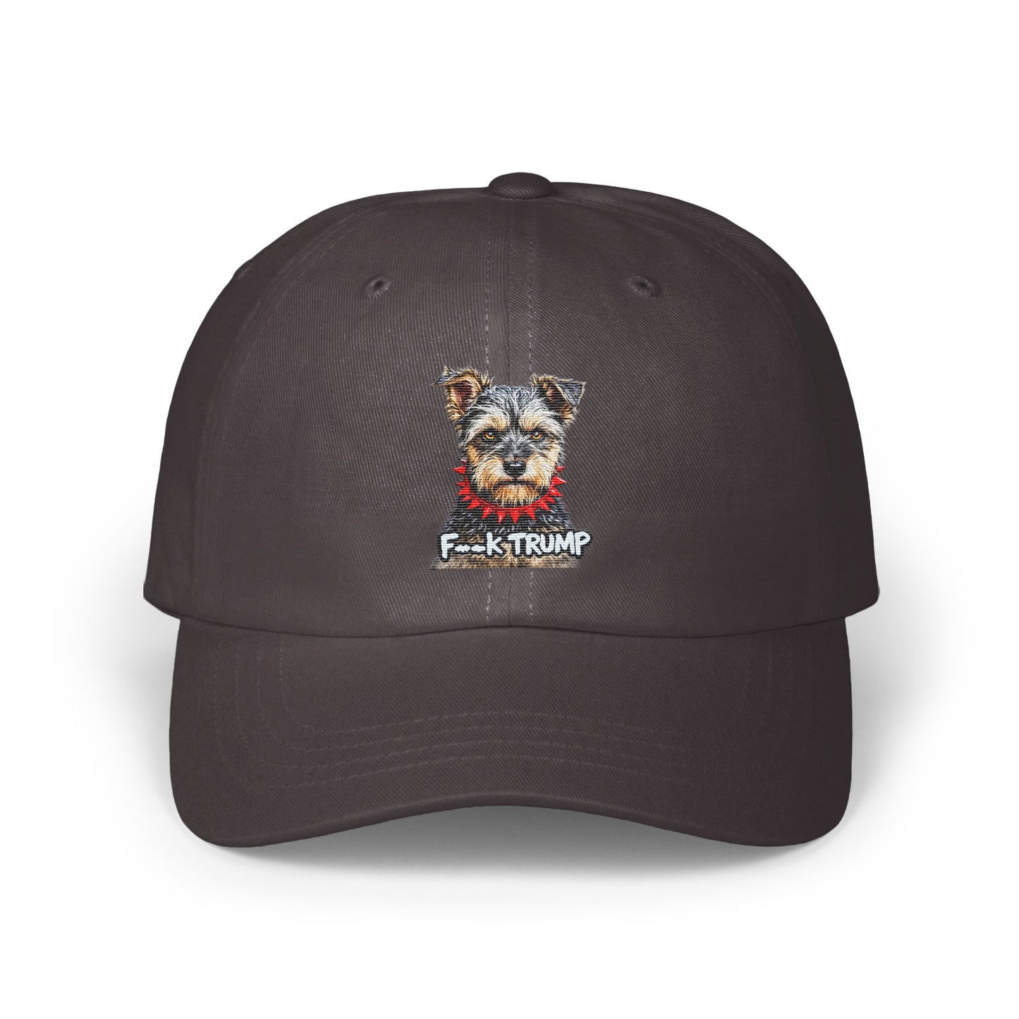 Funny Dog Design F---k Trump Statement Hat product type