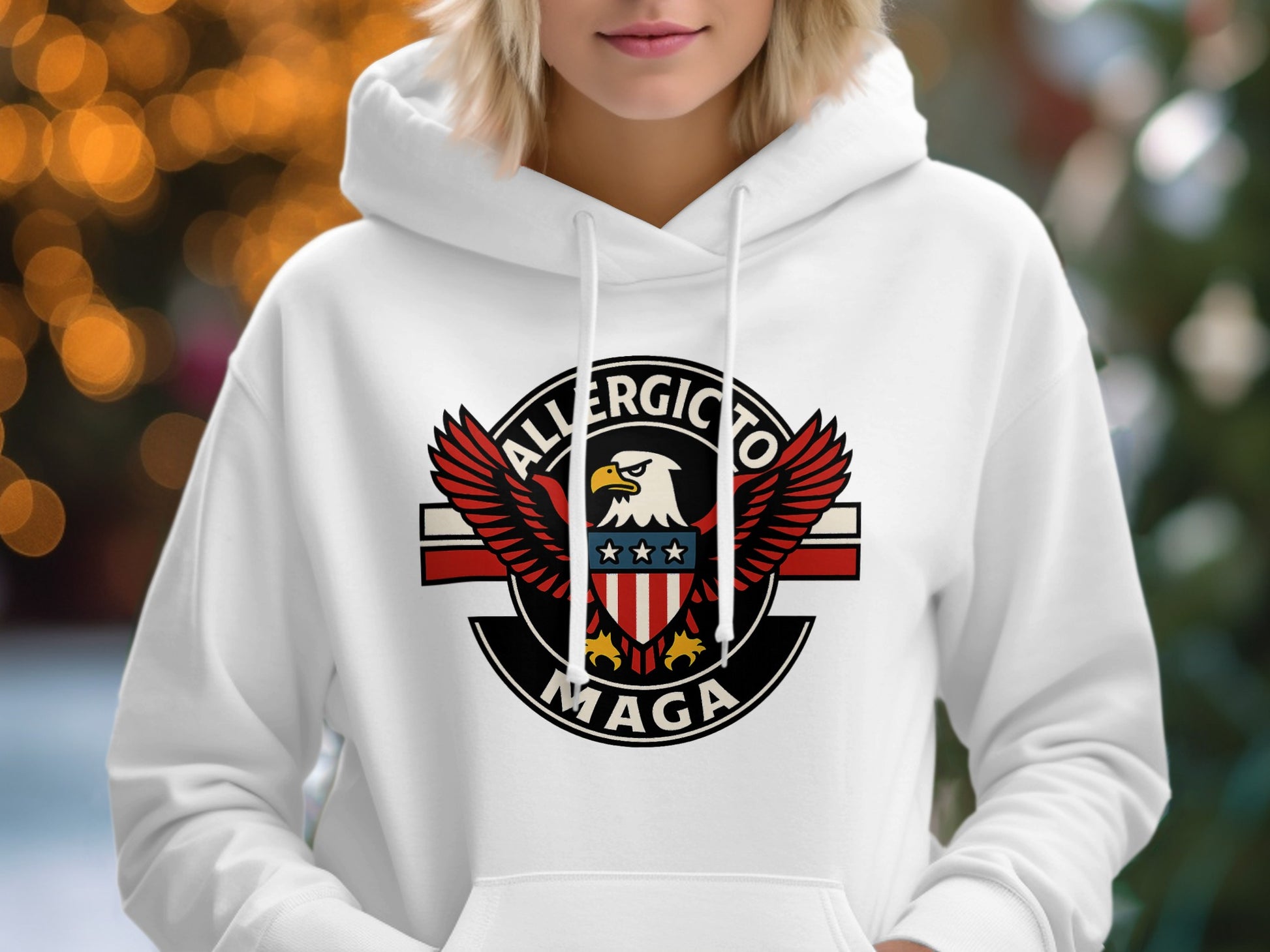 Allergico Maga Eagle Design Printed Hoodie product type