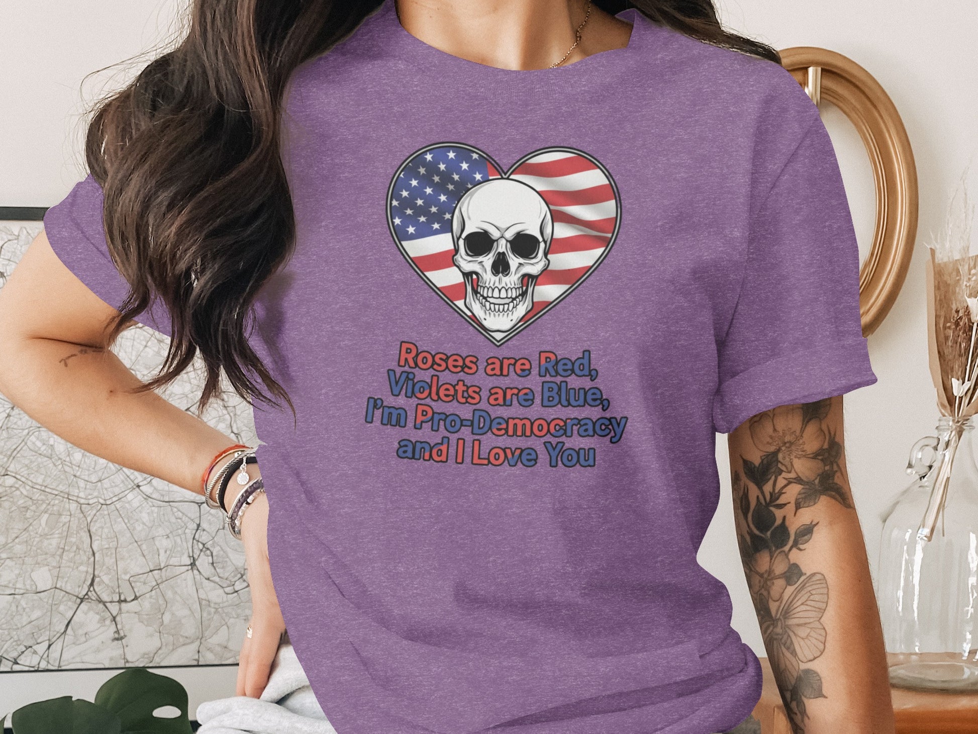 Roses Are Red Violets Are Blue I'm Pro-Democracy Shirt