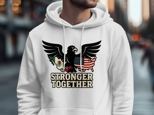 Stronger Together Eagle Print Comfortable Hoodie product