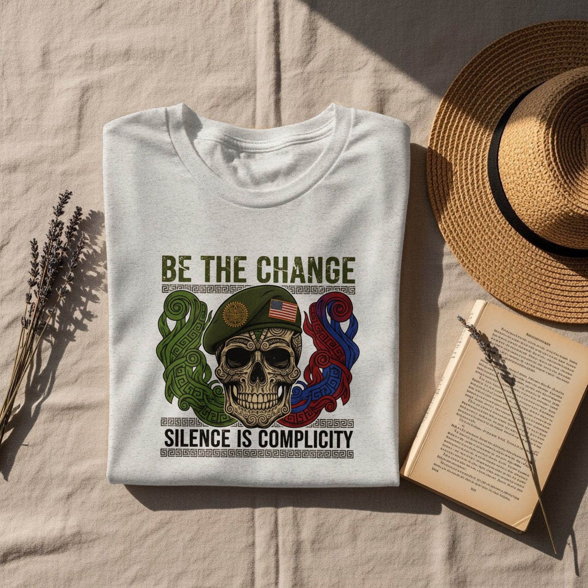 Be The Change Silence Is Complicity Graphic Shirt